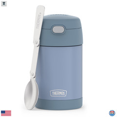 Thermos FunTainer 16oz Insulated Food Jar w/ Foldable Spoon – Denim Blue