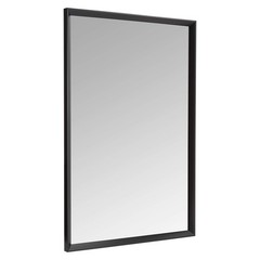 AMAZON BASICS RECTANGULAR WALL MOUNT MIRROR 24″ X 36″, PEAKED TRIM – BLACK