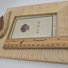 Coastal Beach Wooden 4.75 x 3.25 In Picture Frame Bird Distressed Rustic