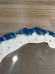 Custom Made Ocean Beach Theme Mirror 24×24