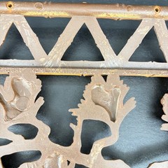 Homco Wall Plaque Faux Bamboo Pine Branch Syroco MCM Chinoiserie 7412 Asian