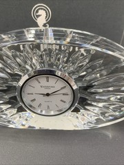 Waterford Crystal Oval Desk Clock Analog Quartz 581.045.0030