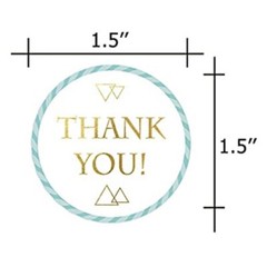 Thank You Sticker 1.5×1.5in