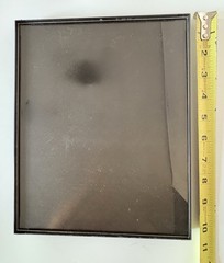 Lot of 6 Black Plastic solid smooth Frames 5- 8×10 1-11×14 Hanging Or Standing