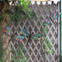 15.5 In. X 9.8 In. Metal Indoor/Outdoor Wall Sculpture 3-Pack
