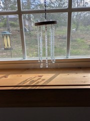 Hand Beaded Suncatcher / Mobile Assorted Colorful Beads for patio or any room