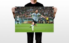 Goal Celebration Lionel Messi Argentina World Cup Fans Wall Art – POSTER 20″x30″