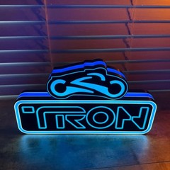 TRON inspired Pinball Topper 3D Printed Led Lightbox for Home Gameroom Decor