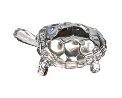 Crystal Glass Tortoise Turtle Figurine Vastu Feng Shui Home Decor 8cm Gift