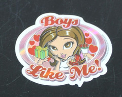 Boys Like Me! 2003 Y2K ODM Brand Imports Prism Holo Girl Power Vending Sticker