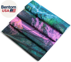 Blacklight Tapestry UV Glow Neon Forest Wall Hanging Decor 51.2″ X 59.1″