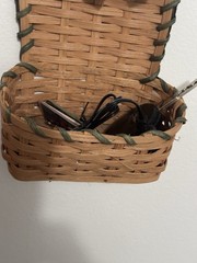 Cute Little Woven Wall Hanging Basket To Store Small Items In 5” X 3”