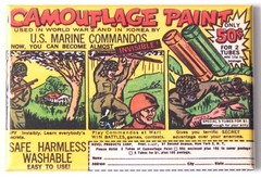 Camouflage Paint Stick FRIDGE MAGNET comic book advertisement