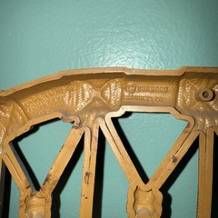 Vintage Tiki Style Wall Mirror Midcentury Modern 1981 Molded Plastic Burwood Co