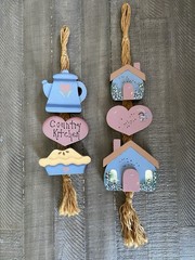 Vintage 80s Country Kitchen Home Sweet Home Wooden Wall Decor Cottagecore Rustic