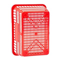 Shopping Baskets, 20 PCS, 21L Stackable PE Plastic Grocery Baskets with Handles
