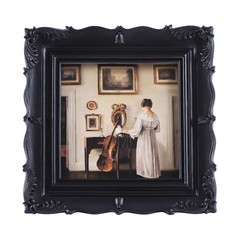 4×4 Black Vintage Picture Frame Antique Ornate Picture Frame Gothic Wall Decor