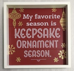 Hallmark «My Favorite Keepsake Ornament Season» Ornament Hanger Frame 2020