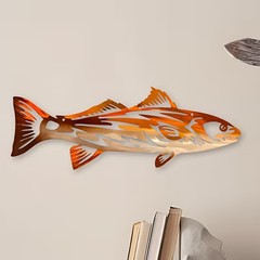Acrylic Redfish Wall Sign Art Decor Sport Fish Red Fish Art Sculpture