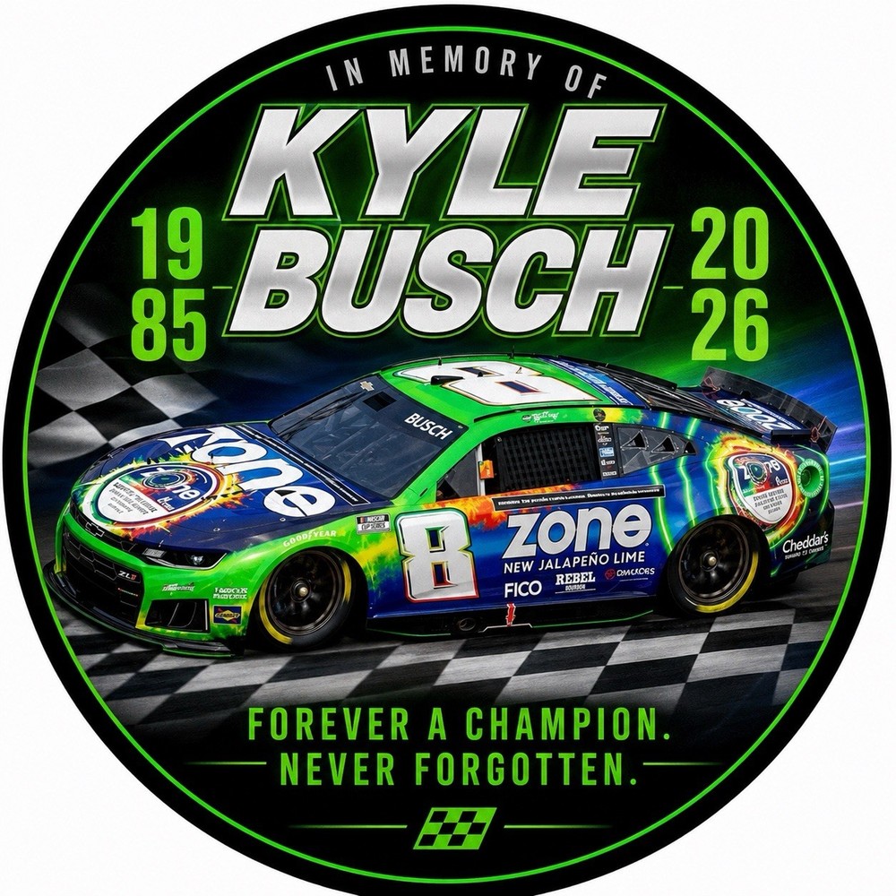 New Kyle Busch Memorial 3” HD Vinyl Sticker Racing NASCAR Tribute No 8