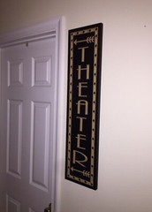 Movie Cinema Room Home Theater Decor Man Cave Sign Gift Movie Room ARROW LEFT