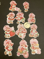 Strawberry Shortcake Matte Retro Vintage Design Stickers Pack Of 40 New