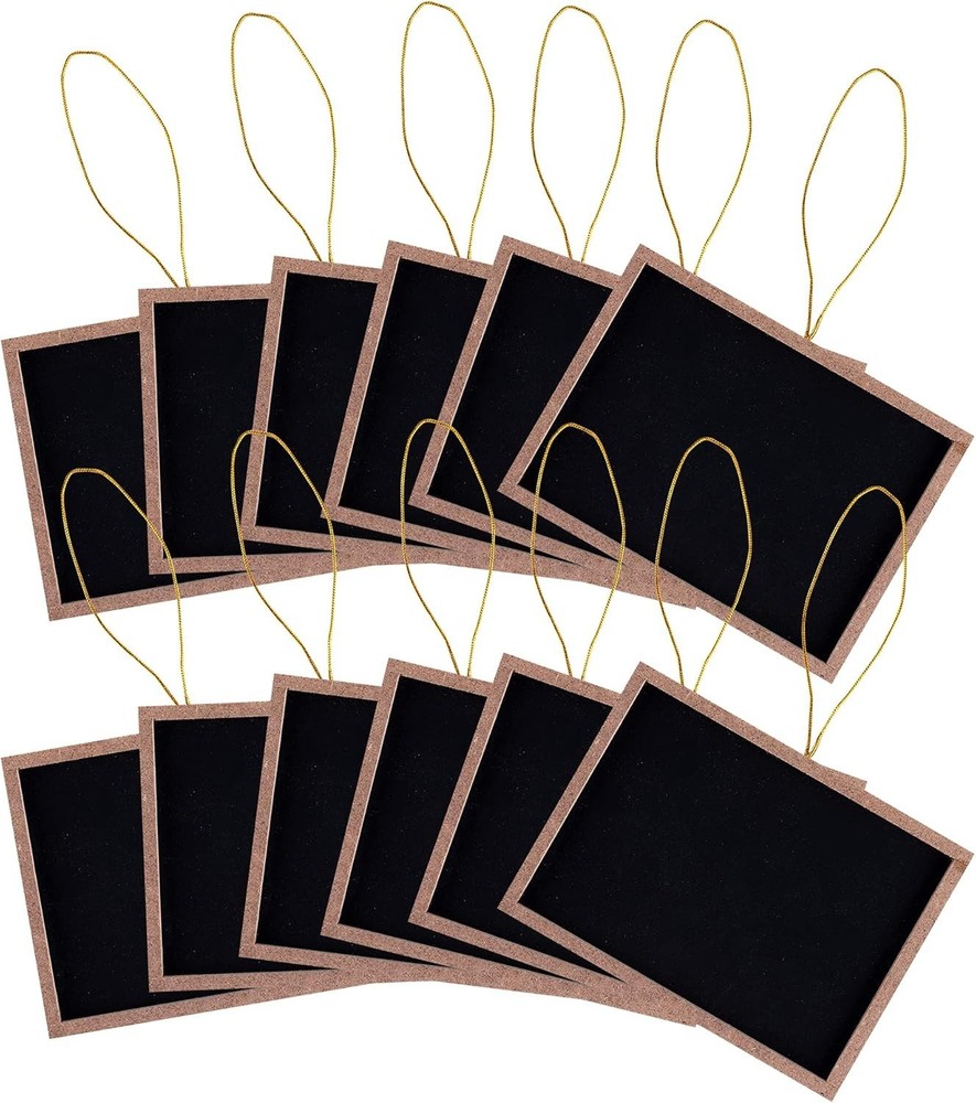 Mini 3″ X 4″ Wooden Frame Rectangle Hanging Chalk Blackboard for Arts & Crafts,