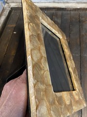 Gold Capiz Shell Picture Frame Dimensional 9.5 X 7.75 in