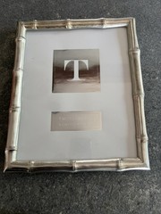 Two’s Company Faux Bamboo Silver Photo Frame 8 X 10 Inches New