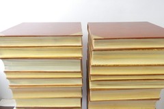 Decorative Faux Book Stack Set of 4 Sections Vintage Style Library Decor Props