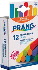 12 Count Assorted Color Chalk Sticks Smooth Writing for Classroom Chalkboards