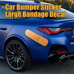 2PCS Car Bandaid Sticker Giant Bumper Large Bandage Decal Funny Automotive