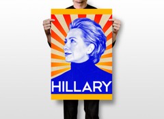 Hillary Clinton Art Wall Indoor Room Outdoor Poster – POSTER 20×30