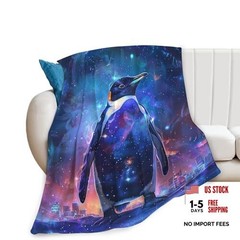 Throw Blanket Gifts for Girls Boys Women Men Kids Adults Soft 40″x50″ Penguin