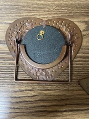 Connoisseur Picture Frame 3 x 3 Heart Star Decorative Copper Color Lot of 3