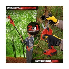 Pole Pruning Shears Compatible with Milwaukee 18V Battery(No Battery), Brushl…