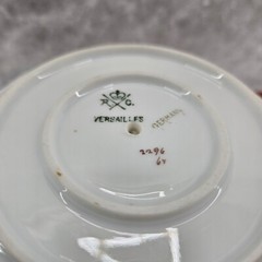 Versailles Made In Germany Elegant White Small Floral Bowl with Attached Plate