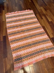 Hand Woven Wool Turkish Kilim Throw Blanket Tapestry Wall Hanging Textile 74×43