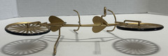 Bicycle Built For 2 Golden Decorative Bike Art Metal Sculpture 12X6″ Home Decor