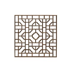 Square Raw Plain Wood Flower Geometric Pattern Wall Panel ws2929