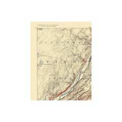 Topographical Map – Wallpack Pennsylvania New Jersey Quad – USGS 1893 – Vintage