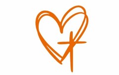 Heart Cross Die Cut Window Sticker Decal – Multiple Colors