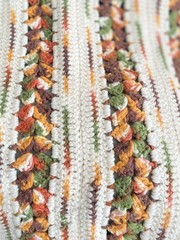 Anique Crocheted Afghan 42” X66” Made In The 1970’s