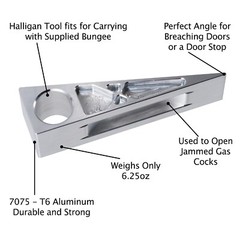 Dino Force Firefighter Wedge – 7075 Aluminum with Bungee, Built for Durability