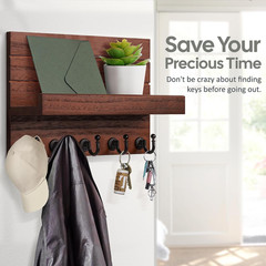 Mail and Key Holder for Wall: Easy Installation Modern Mail Holder Wall Mount Ke