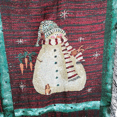 Tapestry Throw Blanket Snowmen Valerie Evers Wenk Fringed 47″ x 56″ Mohawk Home