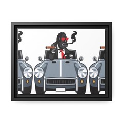 Matte Canvas, Black Frame