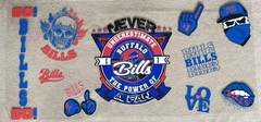 BUFFALO BILLS Football UV DTF Transfer Sticker Cup Wrap DIY Cups Glasses Bottles