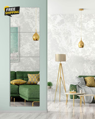 Full Length Mirror for Wall Mounted, over the Door Mirror