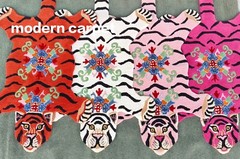Tibetan Tiger Rugs 3×5 Feet Handmade 100% Woolen Hand Tufted For Home Decoration